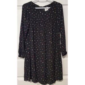The Nines by Hatch Black Floral Mini Maternity Dress Size S